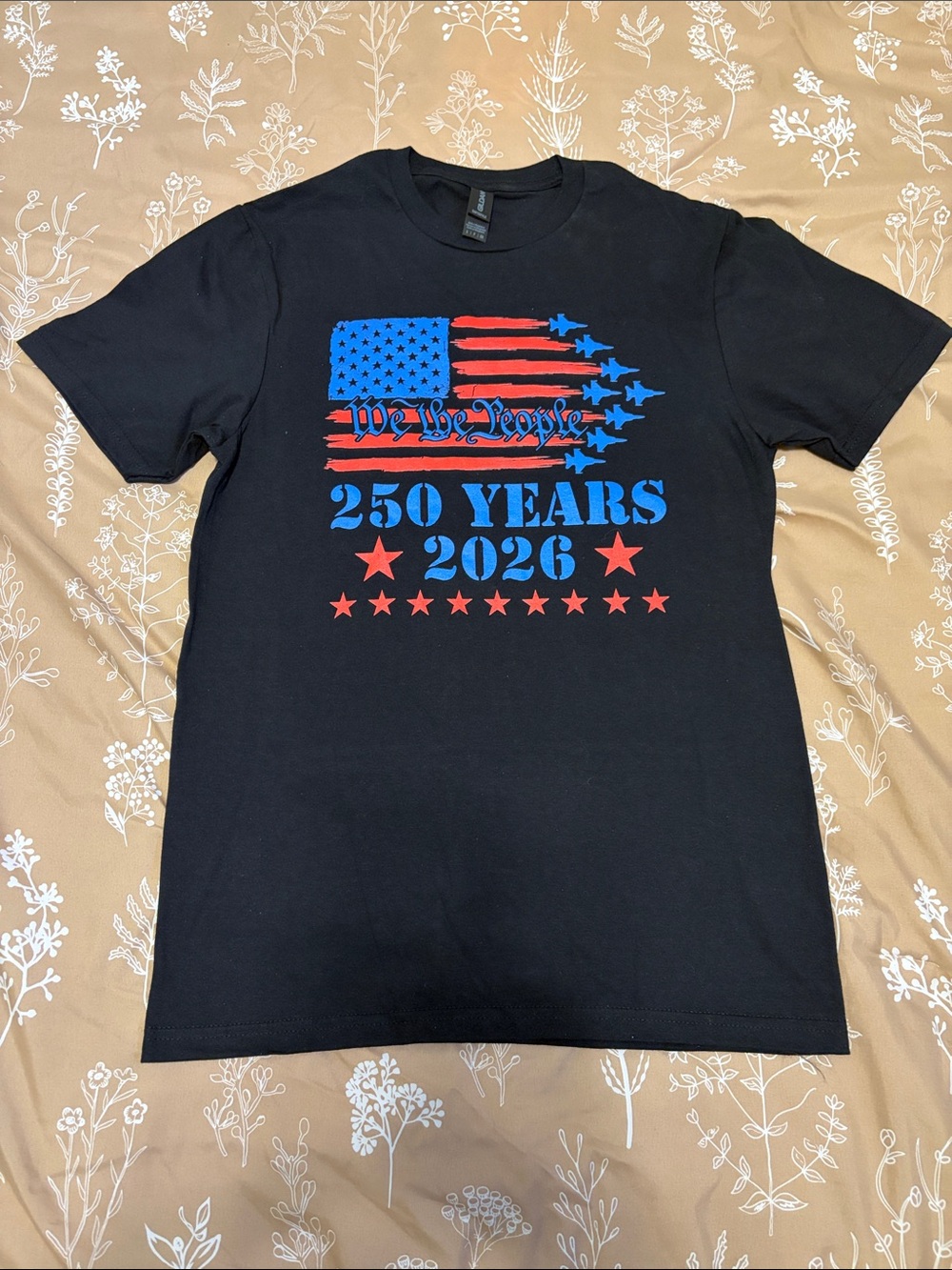 Gildan Softstyle Black Crew Neck T-Shirt